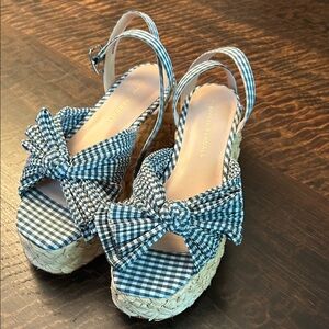 Loeffler Randall Women's Gingham Platform Sandals